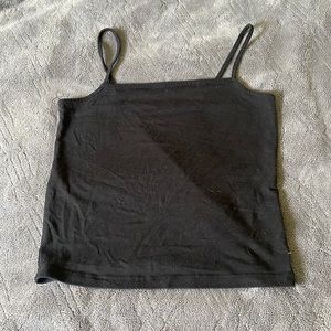 Black cropped cami